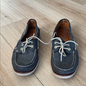 Sperry Navy Leather Boat Shoes